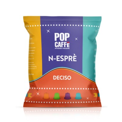 Pop Caffè compatibile Nespresso Miscela Deciso 100 capsule