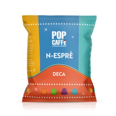 Pop Caffè compatibile Nespresso Miscela Deca 100 capsule