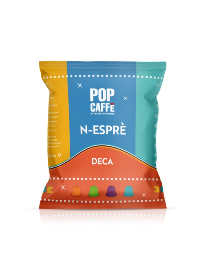 Pop Caffè compatibile Nespresso Miscela Deca 100 capsule