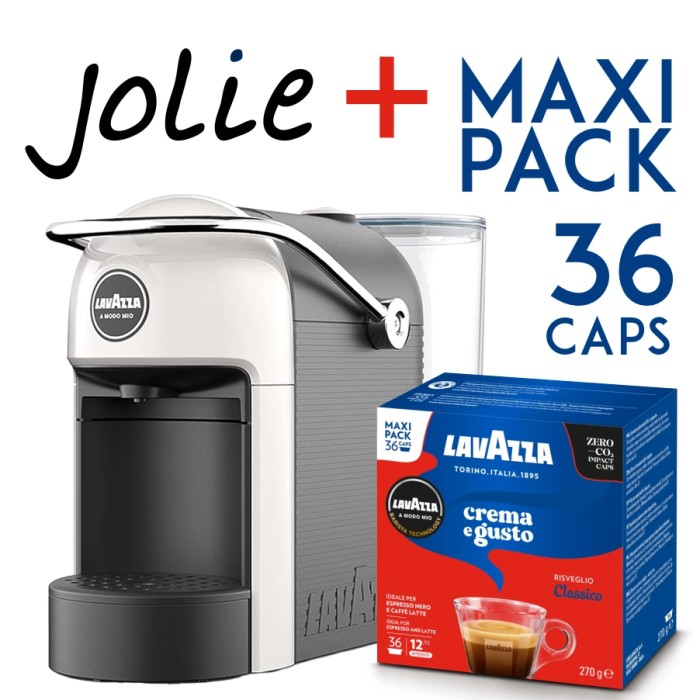 Lavazza Jolie + Maxi Pack da 36 capsule A modo mio